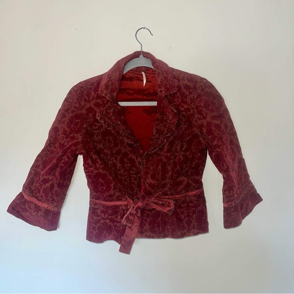 Red Free People Gothic Jacket - Picture 2 of 5